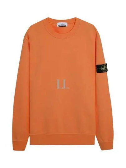 Wappen Patch Crew Neck Sweatshirt Orange - STONE ISLAND - BALAAN 2