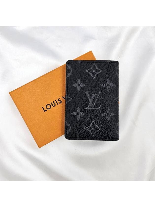 Pocket Organizer Monogram Card Wallet Black - LOUIS VUITTON - BALAAN 3