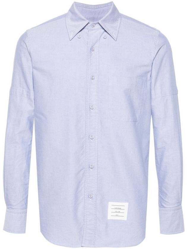 24FW Long Sleeve Shirt MWL403OF0313 480 Light Blue - THOM BROWNE - BALAAN 1