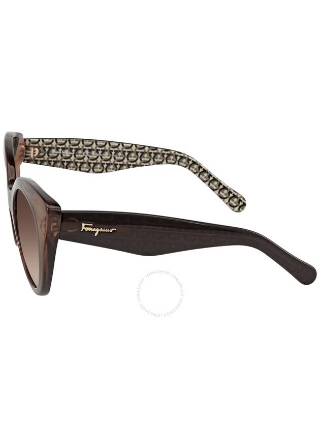 Salvatore Ferragamo Brown Gradient Butterfly Ladies Sunglasses SF964S 210 54 - SALVATORE FERRAGAMO - BALAAN 3