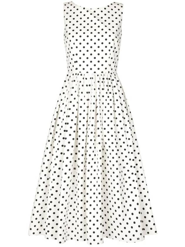 Polka dot midi dress F6JHVTHS5R7 - DOLCE&GABBANA - BALAAN 1