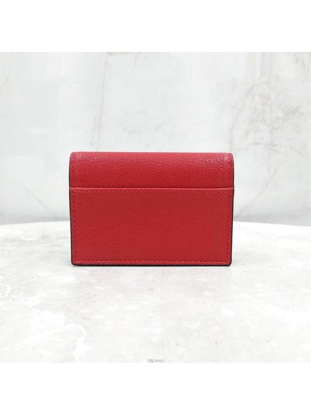 Lux You New Product Red Saddle Flap Card Wallet S5611CCEH - DIOR - BALAAN 3