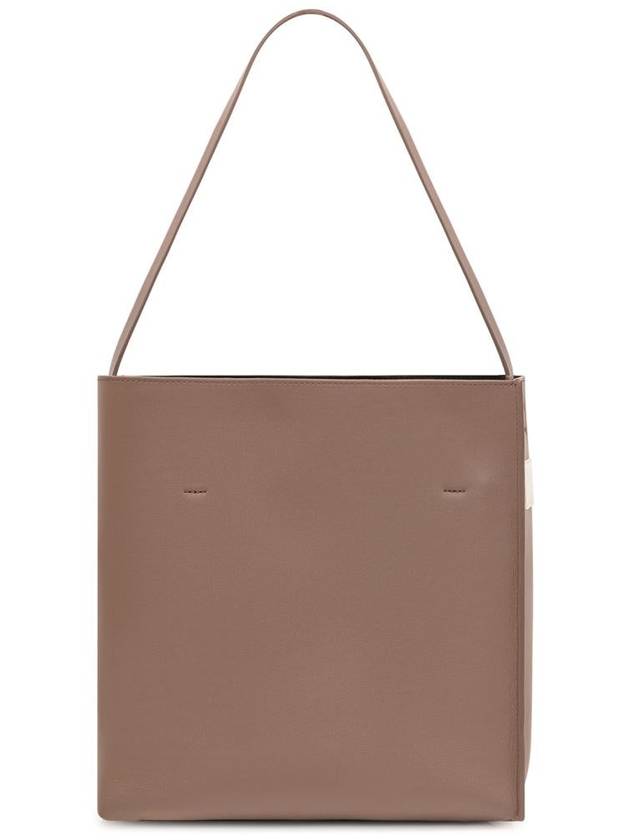 Museo Logo Patch Small Tote Bag Brown - MARNI - BALAAN 4