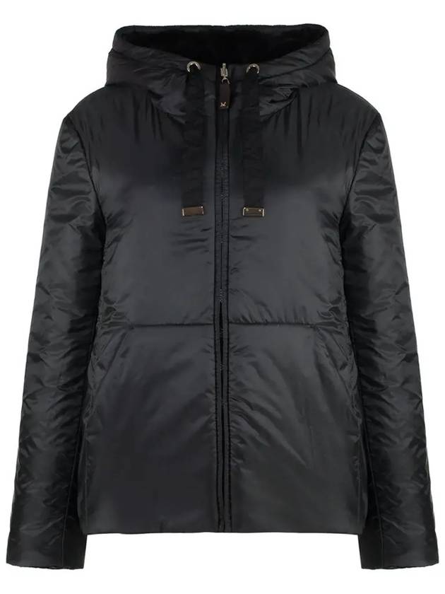 FLINN Reversible Hooded Jacket Black 2429486014 066 - MAX MARA - BALAAN 1