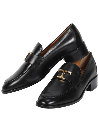 T Timeless Leather Loafers Black - TOD'S - BALAAN 2