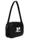 Camera Slim Leather Shoulder Bag Black - COURREGES - BALAAN 3