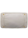 Women s BL0817 Vitello Dino Ivory Gold Logo Tote Bag Strap - PRADA - BALAAN 4