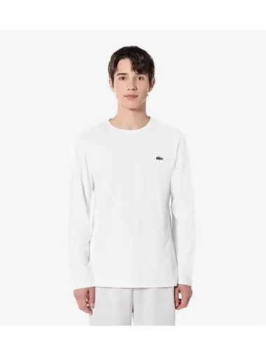 Men s Interlock Long Sleeve T Shirt OFFWHITE Off White - LACOSTE - BALAAN 1