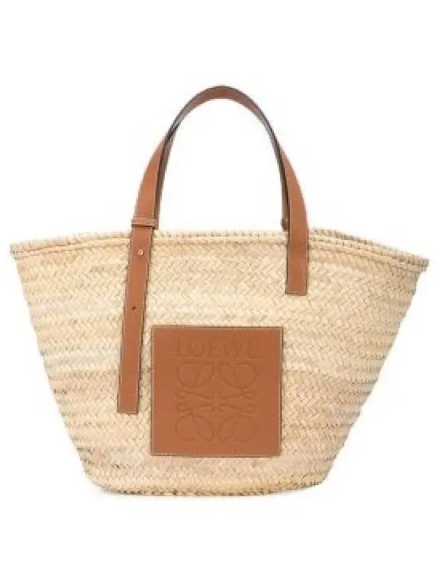 Palm Leaf Calfskin Tote Bag Natural Tan - LOEWE - BALAAN 2