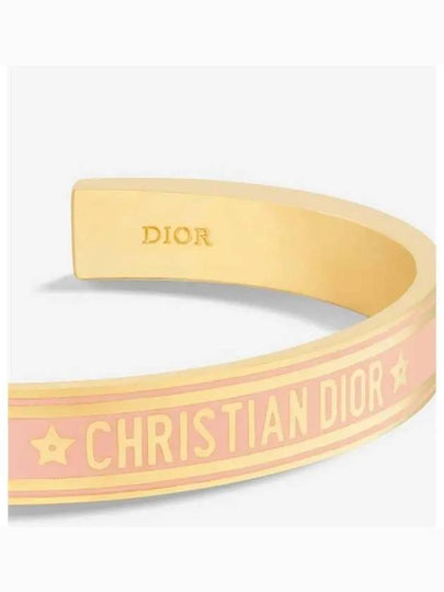 Cord Bangle Bracelet Gold Pink - DIOR - BALAAN 2