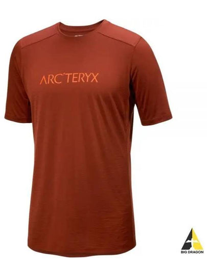 Ionia Merino Wool Arc'word Logo Short Sleeve T-Shirt Sequoia - ARC'TERYX - BALAAN 2