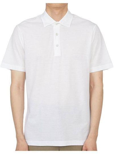 Short Sleeve Cotton Pk Shirt White - HERNO - BALAAN 2