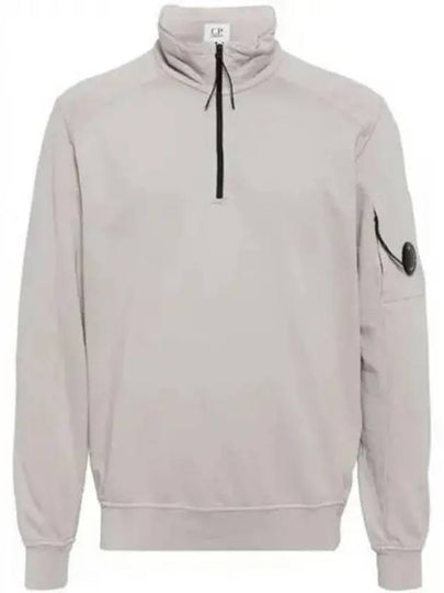 Light Fleece Half Zip-Up Sweatshirt Grey - CP COMPANY - BALAAN 2