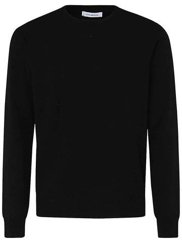 Malo Black Cashmere Jumper - MALO - BALAAN 1