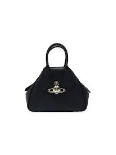 Yasmine Small Saffiano Tote Bag Black - VIVIENNE WESTWOOD - BALAAN 2