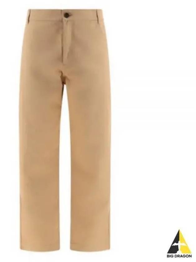 Cotton Chino Straight Pants Beige - MAISON KITSUNE - BALAAN 2