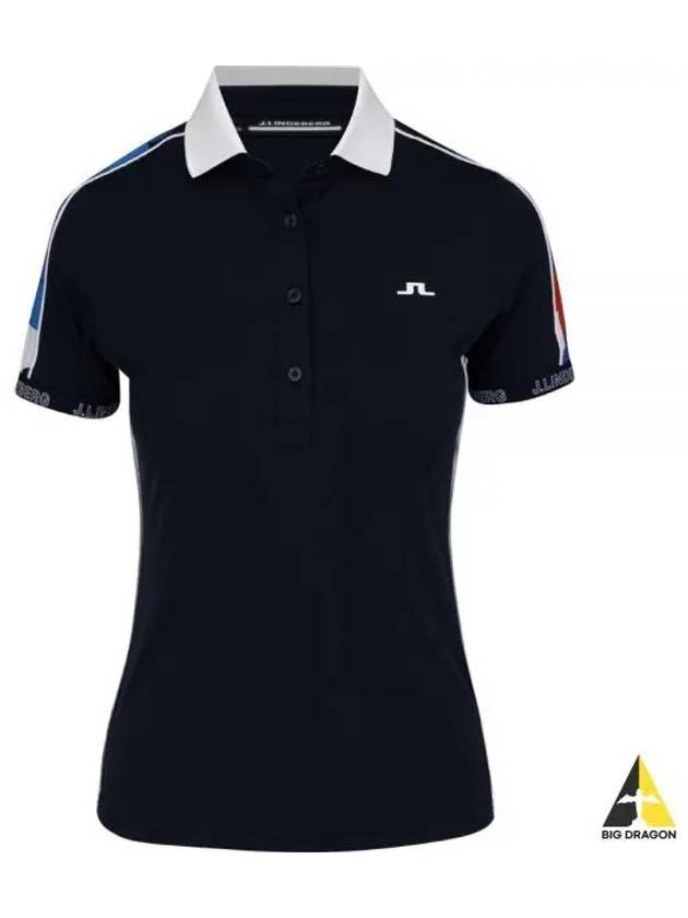 Golf Women's Damai Polo Shirt JL Navy - J.LINDEBERG - BALAAN 2