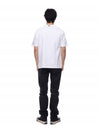 4-Bar Striped Cotton Short Sleeve T-Shirt White - THOM BROWNE - BALAAN 6