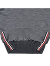 Women's Fun Mix 4 Bar Crew Neck Knit Top Grey - THOM BROWNE - BALAAN 11