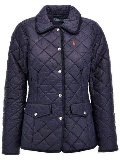 Half Quilted Jacket Navy - POLO RALPH LAUREN - BALAAN 2