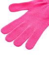 logo embroidered knit gloves pink - MSGM - BALAAN.