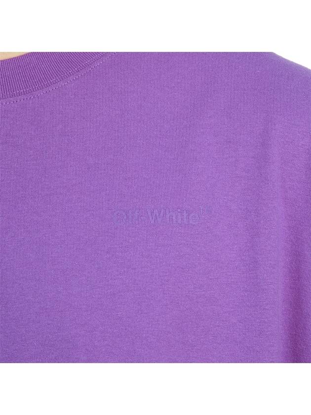 Men's Diag Tab Over Short Sleeve T-Shirt Purple - OFF WHITE - BALAAN 9