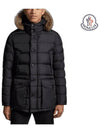 Cluny Long Down Jacket Black - MONCLER - BALAAN 2