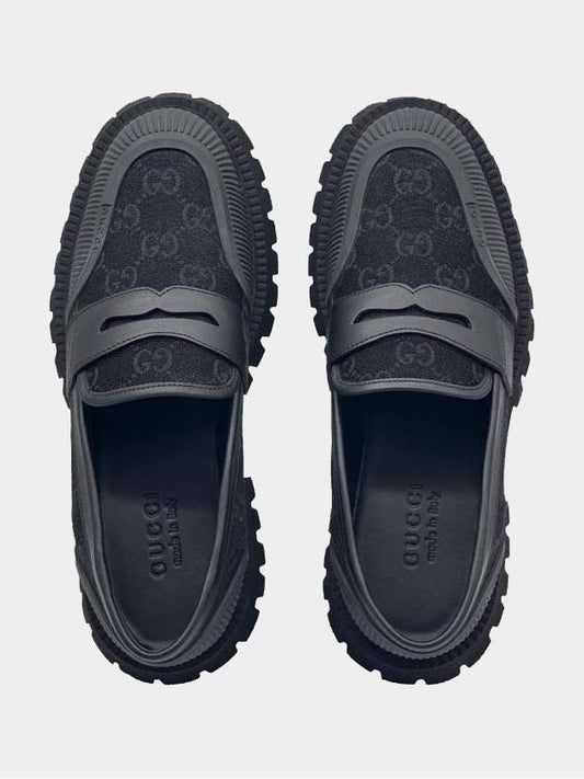 GG Supreme Canvas Loafer Black - GUCCI - BALAAN 2