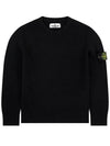 12th Anniversary Kids Waffen Crew Neck Knit Black 7316513A7 V0029 - STONE ISLAND - BALAAN 1