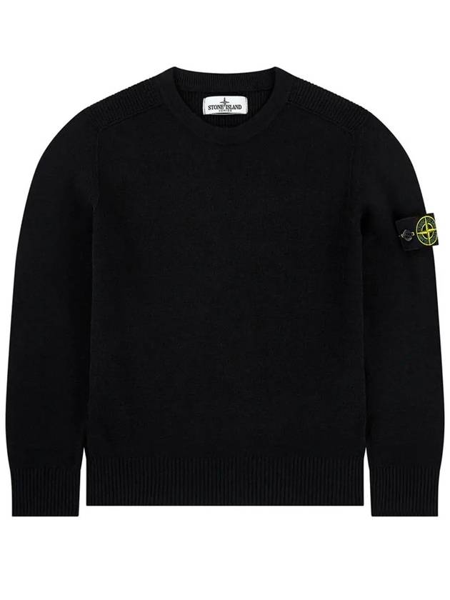 12th Anniversary Kids Waffen Crew Neck Knit Black 7316513A7 V0029 - STONE ISLAND - BALAAN 1