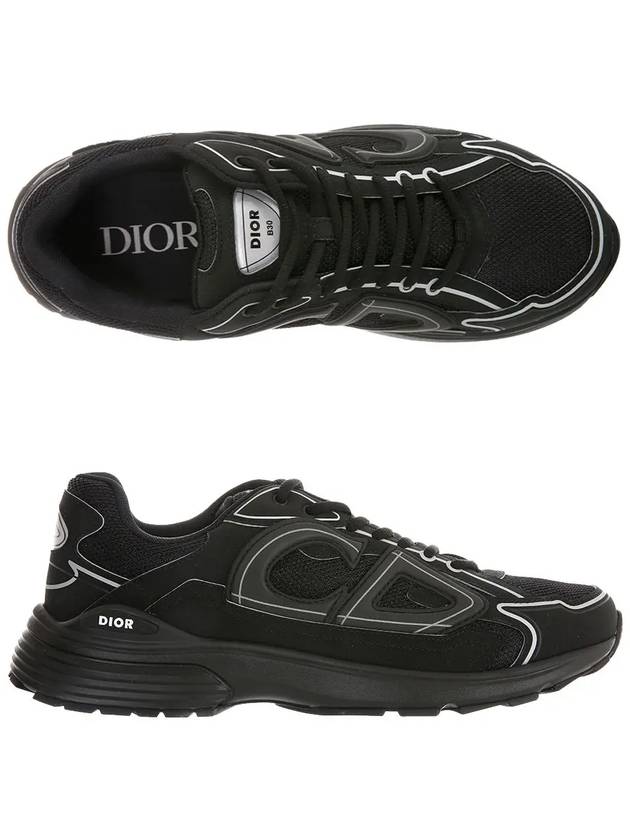 B30 Low-Top Sneakers Black - DIOR - BALAAN 2