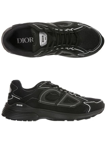 B30 Low Top Sneakers Black - DIOR - BALAAN 2