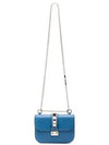 Rockstud Crossbody Bag SmallJW2B0312VIT D51 Blue - VALENTINO - BALAAN 6