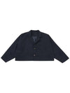 batwing short cotton jacket navy - AJOBYAJO - BALAAN 1