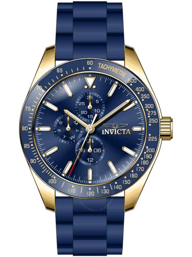 Invicta Aviator Quartz Blue Dial Men's Watch 38403 - INVICTA - BALAAN 2