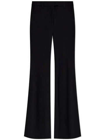 Michael Michael Kors Flared Leg Trousers, Women's, Black - MICHAEL KORS - BALAAN 1