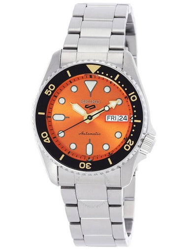 Seiko Seiko 5 Automatic Orange Dial Unisex Watch SRPK35 - SEIKO - BALAAN 1