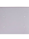 Stitched Bifold Leather Half Wallet Light Purple - MAISON MARGIELA - BALAAN 7