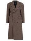 Wool Double Coat Brown - BALENCIAGA - BALAAN 2