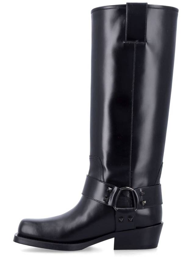 Valentino Garavani Rockstud Biker Boot - VALENTINO - BALAAN 3