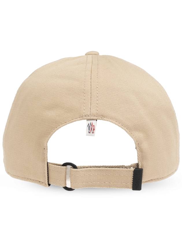 Grenoble logo patch ball cap beige - MONCLER - BALAAN 4