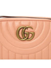 GG Marmont Matelasse Leather Cross Bag Peach - GUCCI - BALAAN 9