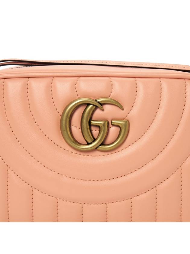 GG Marmont Matelasse Leather Cross Bag Peach - GUCCI - BALAAN 9