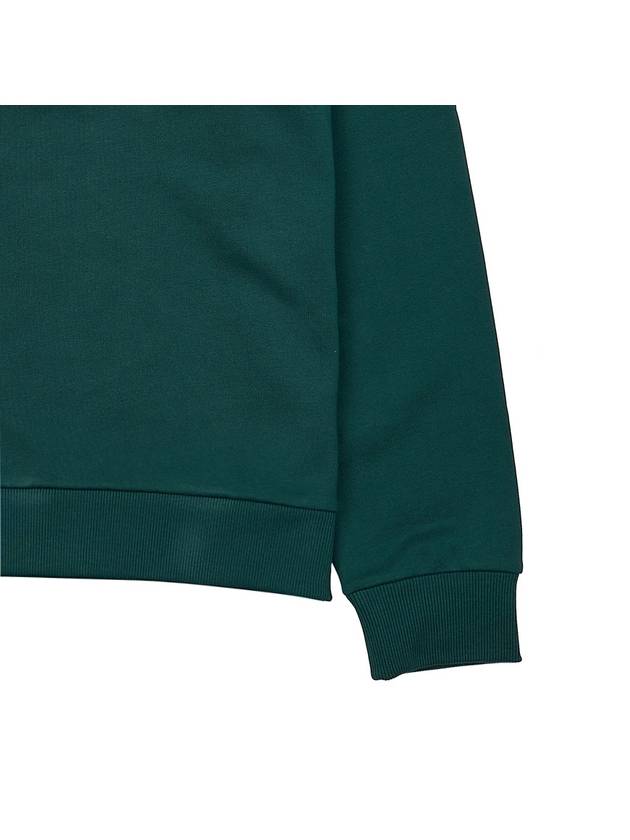 Logo Print Cotton Sweatshirt Green - A.P.C. - BALAAN 7