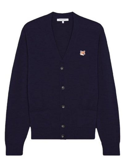 Fox Head Patch Classic Cardigan Navy - MAISON KITSUNE - BALAAN 2