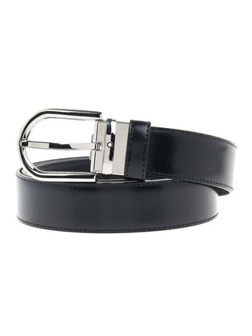 Coated Pin Buckle Reversible Belt Black - MONTBLANC - BALAAN 1