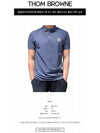 Logo Patch Short Sleeve Polo Shirt Blue - MONCLER - BALAAN 3