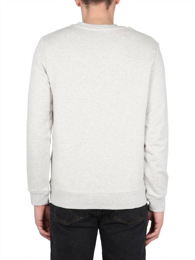 Men's VPC Color Logo Crew Neck Sweatshirt Grey - A.P.C. - BALAAN 4