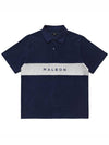 Bermuda Collection Terry Polo T-Shirt NAVY M3313LTS03NVY - MALBON GOLF - BALAAN 2