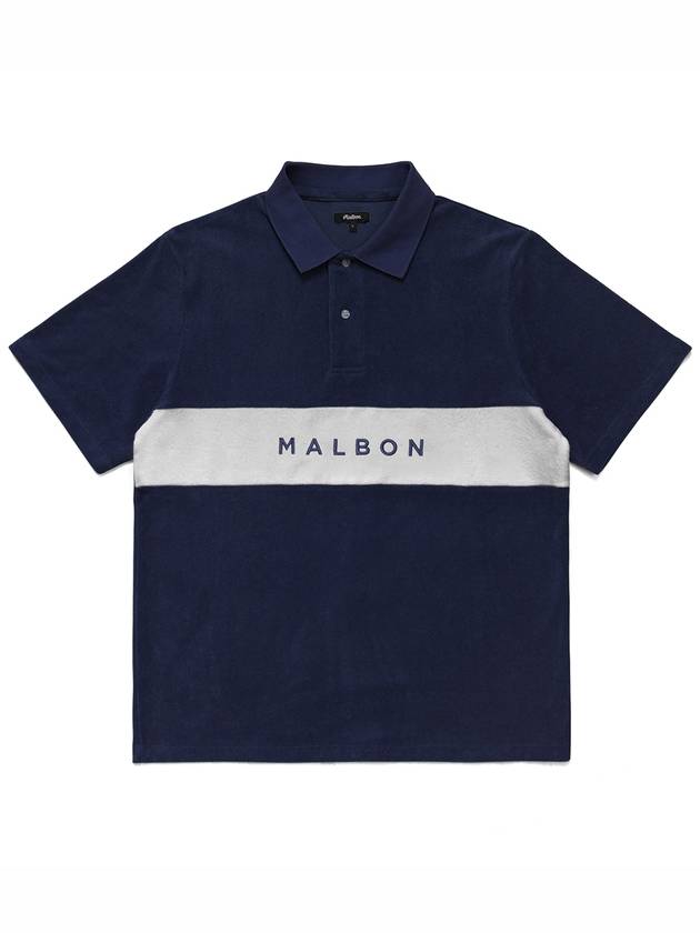 Bermuda Collection Terry Polo T-Shirt NAVY M3313LTS03NVY - MALBON GOLF - BALAAN 2